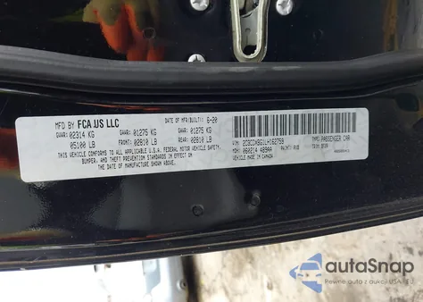 2020 Dodge Charger Sxt Rwd z USA, uszkodzony, nr VIN 2C3CDXBG1LH162759